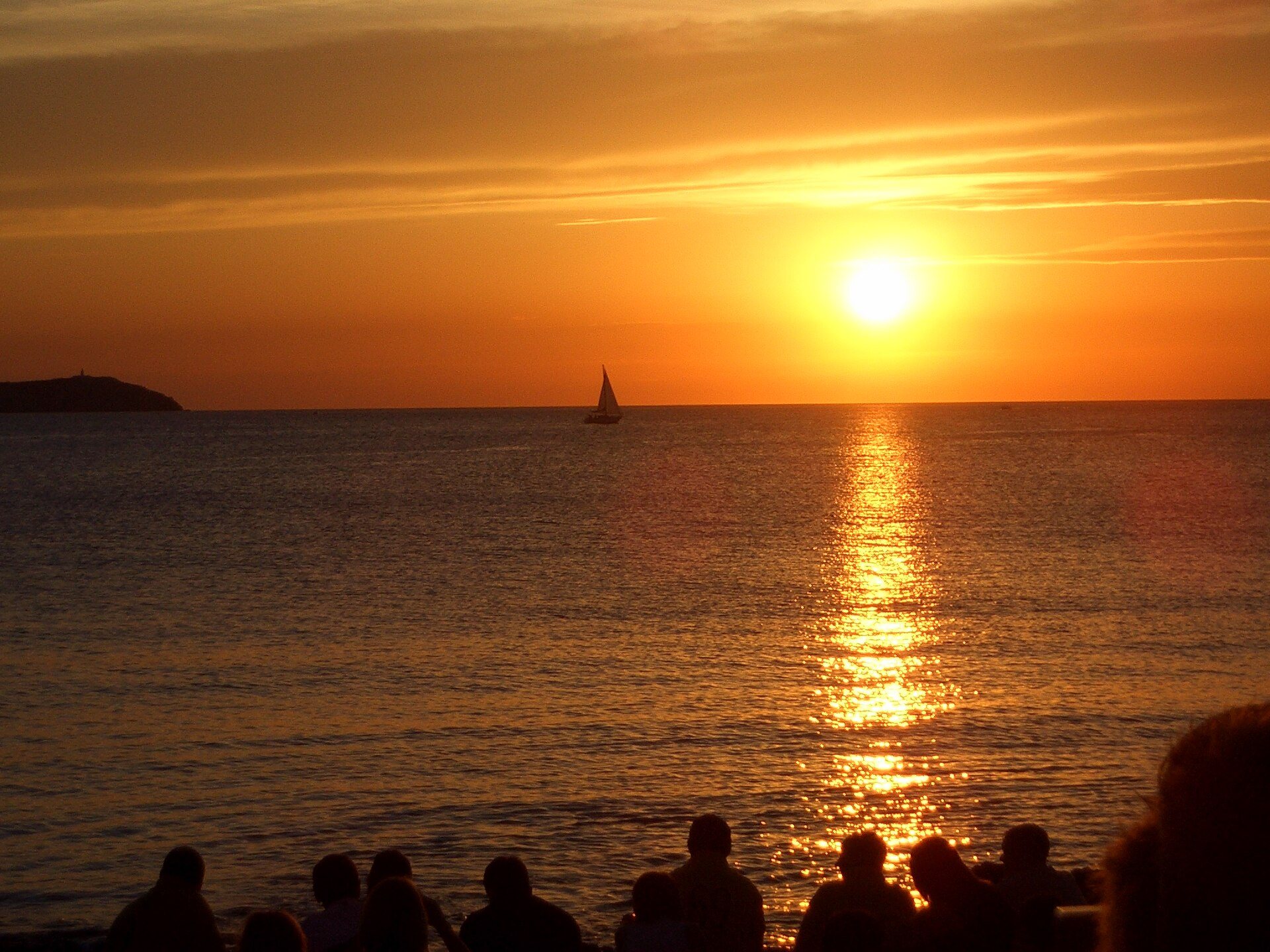 Sunset from Café del Mar on Ibiza's west coast